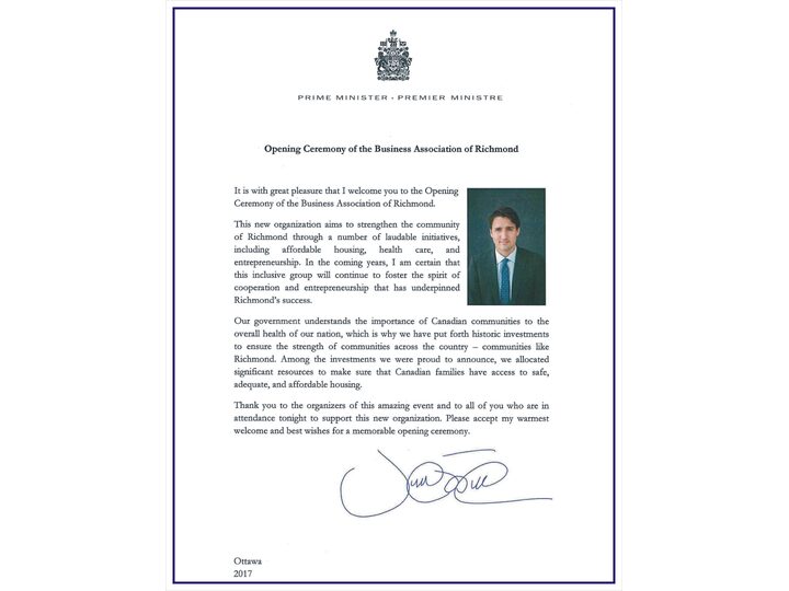 Greetings and Congratulatory Letters